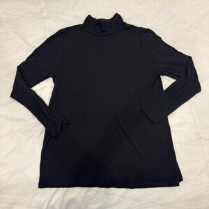 Torrid Black Modal Blend Mock Neck Long Sleeve Top Plus Size 0 (L/12)